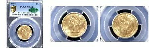 1907 $5 MS64+ PCGS/CAC-PQ-リバティ ヘッド ハーフ イーグル--
