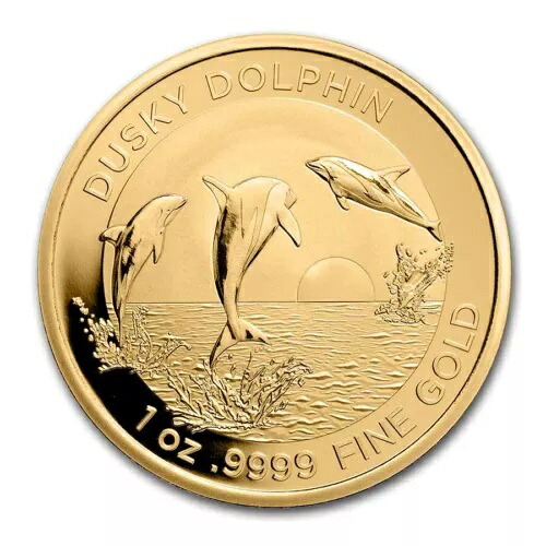2022 オーストラリア 1 オンス ゴールド $100 ドルフィン BU (箱と COA 付き)