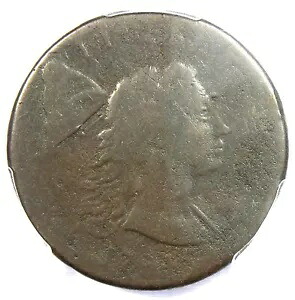 1794 年ヘッド、1793 年リバティ キャップ ラージ セント 1C - 認定 PCGS VG8 - $7,000 相当! 1,042,965円