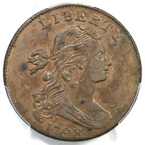 1798 S-170 R-3 PCGS XF 45 ドレープ バスト ラージ セント コイン 1c