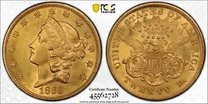 1866 リバティ ゴールド $20 ダブル イーグル *PCGS AU* 希少 *超高速発送!!!｜WORLD RESOURCE【KING店】 1,046,815円