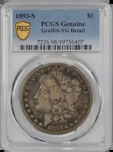 1893-S モーガン PCGS VG-詳細