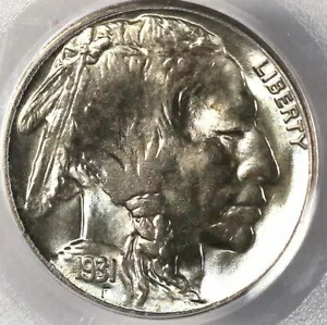 1931-S 5C MS66 PCGS-ミラーカラーのみ 70 上位 - バッファローニッケル