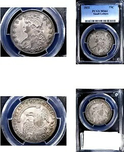 1832 50C スモールレター MS61 PCGS キャップ付きバストハーフ ---｜WORLD RESOURCE【KING店】
