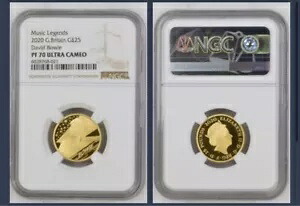 世界99枚 NGC PF70UC 最高級デヴィッドボウイ金貨 純金 1,046,815円