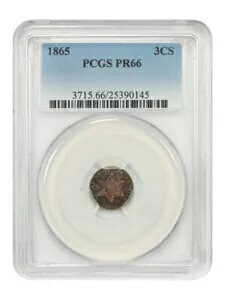 1865 3CS PCGS PR66｜WORLD RESOURCE【KING店】