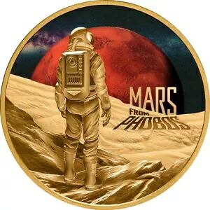 1オンス 2024 火星 フォボス産 $100 ニウエ金貨 証明書と箱付き -｜WORLD RESOURCE【KING店】