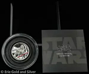 2017 $5 ニウエ 2 オンス シルバー プルーフ スター ウォーズ ダース ベイダー OGP、COA付き|WORLD RESOURCE【KING店】