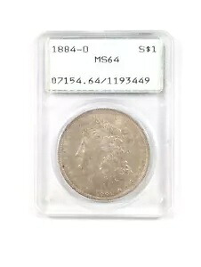 1884-O モーガン シルバー ダラー PCGS MS64 ヴィンテージ OGH ラトラー