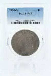 1896-S PCGS F15 モルガン ドル ビジネス ストライキ|WORLD RESOURCE【KING店】