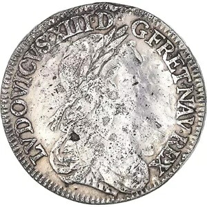 [#1044398] コイン、フランス、ルイ 13 世、1/4 ?cu 2e poin?on de Warin、バスト ドレープ、e｜WORLD RESOURCE【KING店】
