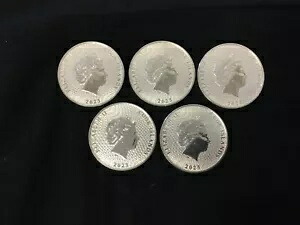(5) 2023 クック諸島 1 ドル船 1 オンス .999 純銀ラウンド!!!|WORLD RESOURCE【KING店】