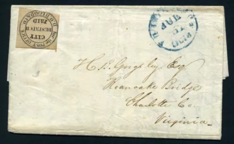 スコット #15L8 D.O. BLOOD & CO. 素敵な表紙のローカルスタンプ（在庫: #15L8-1）画像