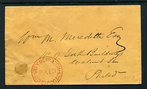 「City Despatch, D.O. Blood & Co.」、素敵な表紙に赤い有料ハンドスタンプ画像