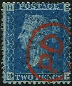 2d SG 47、Pl.14 RED 'PD' INSTRUCTIONAL CANCEL 鮮やかな色彩の見事な打刻。...画像