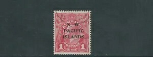 北西太平洋諸島 NWPI 1918-23 KGV (スコット 42 ダイ 1a) VF USD *希少* zy20