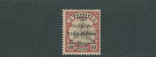 トーゴ（フランス製OCC）1914年製 KAISER'S YACHT オーバープリント（スコット161）VF MLH サイン入り z30