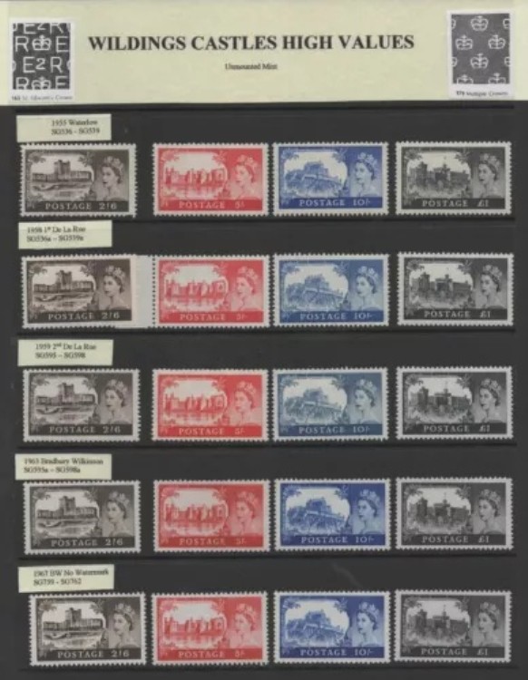 ワイルディングキャッスルズ高価値（MNH）優れた品質