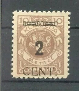 Memel 183/92 セットまたは個別値 高級** MNH ミント 未使用 ヒンジ付き (M0388)