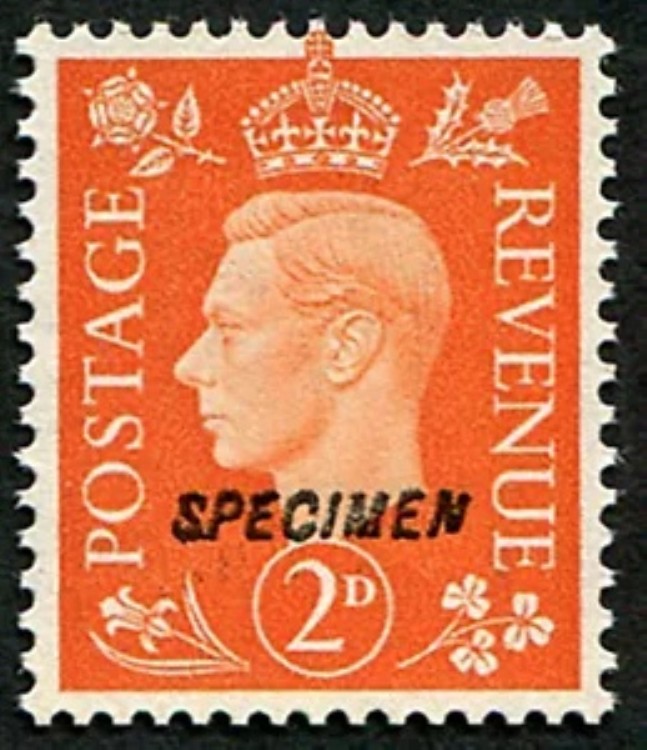 1938 2d SG 465s OVPT。「SPECIMEN」タイプ 23、U/M、新品同様 (SG はリストに載せていません...