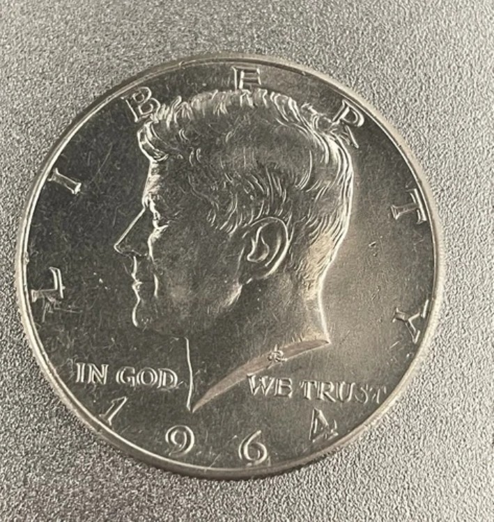 楽天市場】【銀貨】 ケネディー 1/2ドル(50セント)銀貨 1968年