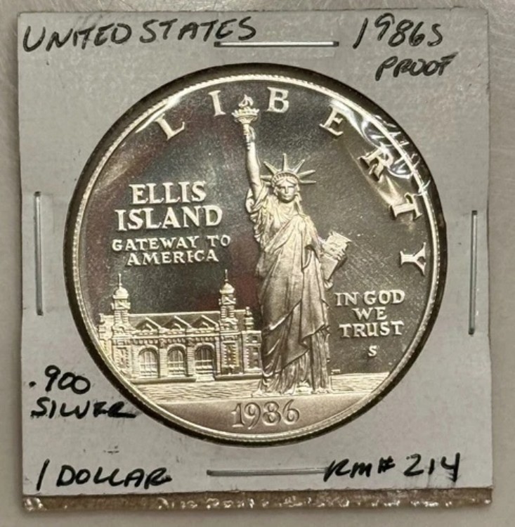 楽天市場】【プルーフセット】アメリカ 自由の女神 1ドルプルーフ銀貨