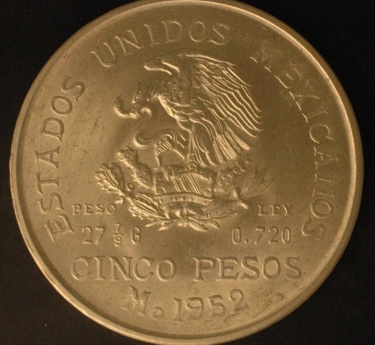 楽天市場】1960 年メキシコ銀貨 10 ペソ 150 周年記念平均円周 : 世界