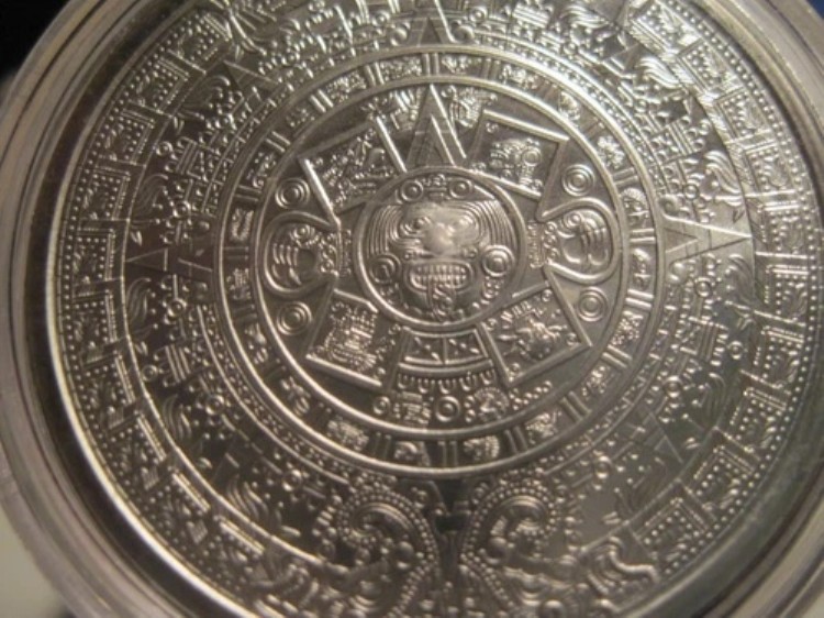 楽天市場】【銀のメダル 1/4オンス】アステカの暦石 アステカ