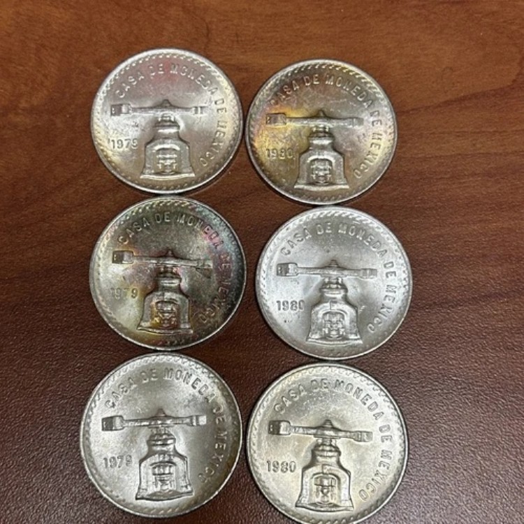 楽天市場】100ペソ メキシコ銀貨 - (1977-1979) - 平均発行枚数