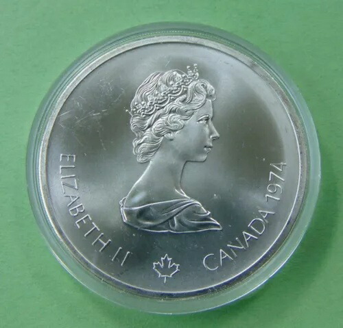 楽天市場】1975年カナダ10ドル 0.925銀貨?エリザベス2世?オリンピック