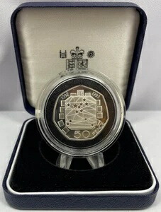 1992-1993年 イギリス プルーフ 50ペンス銀貨 55,440円