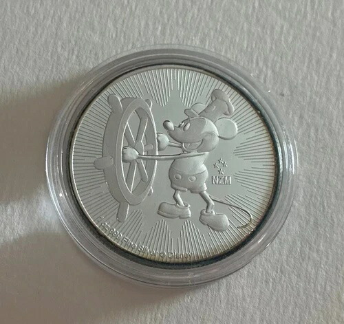 楽天市場】ディズニー 1オンス シルバー ミッキーマウス 65周年記念