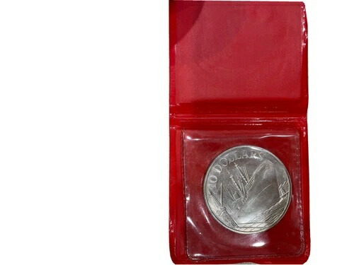 楽天市場】シンガポール 1977年記念銀貨 .500 ファインプルーフ 10ドル