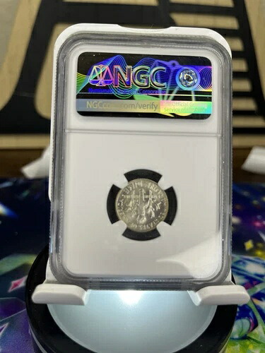 アメリカ 1964D ルーズベルト ダイム NGC MS 65 - 美しいモダンなトーンの銀貨