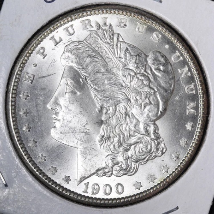 1900年 モルガン銀貨 チョイス BU 未流通 MS E374 AMR