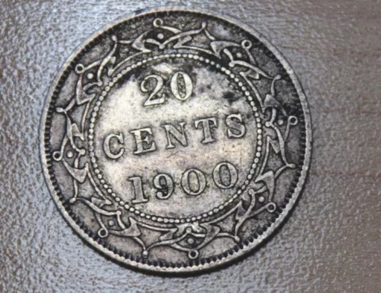 1900年ニューファンドランド20セント銀貨