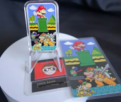 スーパーマリオブラザーズ VS. アンダーワールド - 1オンス トロイ .999 純銀エナメル地金バー