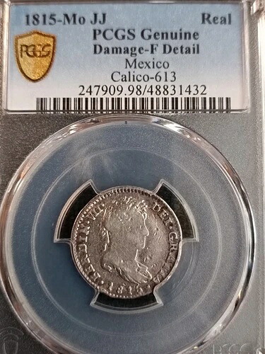 メキシコ 1815-Mo JJ シルバー 本物 PCGS 本物 細部までこだわった 52,800円
