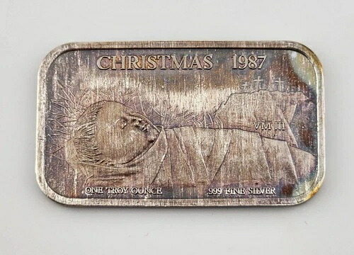 1987年 クリスマス ゆりかごから十字架まで そして今もなお救世主イエス 1オンス 銀貨 52,800円