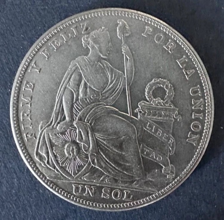 楽天市場】ペルー大型銀貨 日本・ペルー修好100周年 100ソル銀貨 1973