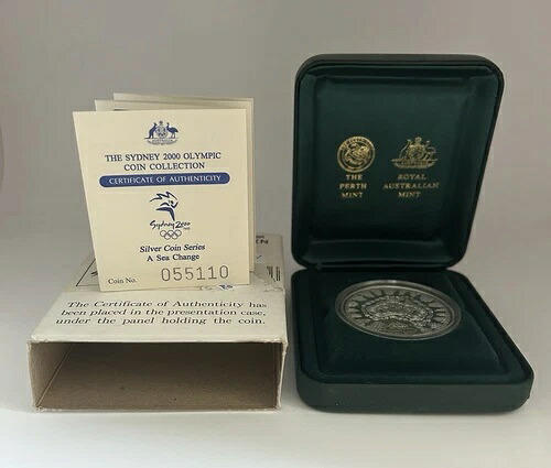 2000年 オーストラリア銀貨 5ドル 1オンス純銀シドニーオリンピック記念銀貨 2000年オーストラリア5ドル銀貨(シドニーオリンピック記念) 純銀、未