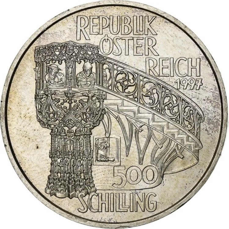 [#1212609] オーストリア、500シリング、1997年、ウィーン、シルバー、MS、KM:3045 56,870円