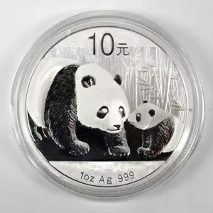 楽天市場】中華人民共和国 10元 パンダ銀貨（2003年）1OZ ケース入り