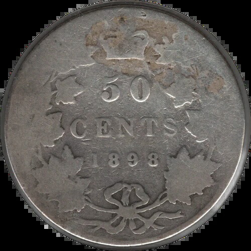 1898年カナダ50セント銀貨（KM#6、Kahnt/Sch?n#7）