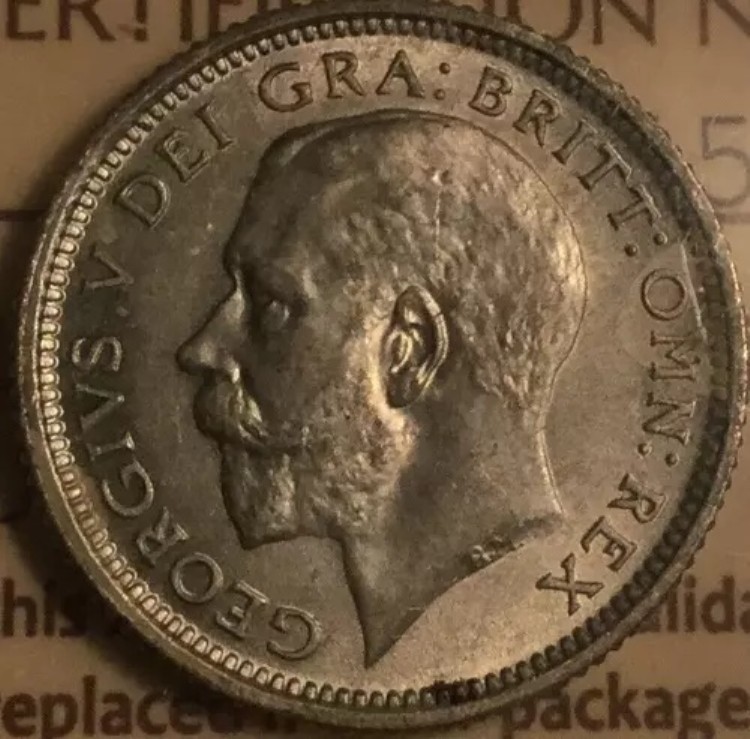 1926年 イギリス ジョージ5世 500セント銀貨 - ICCS MS-64
