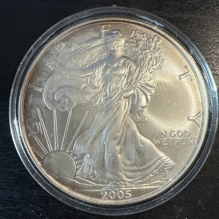 楽天市場】U.S.A. アメリカ 1ドル 銀貨 2005 ウォーキングリバティ 1