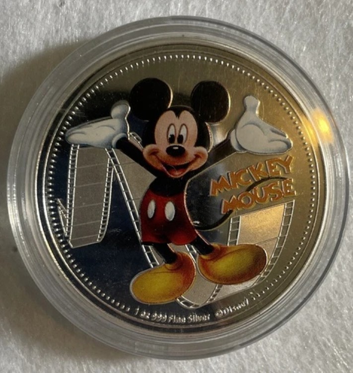 楽天市場】【即納】 2025 1オンス ニウエ ミッキーマウスと北斎の