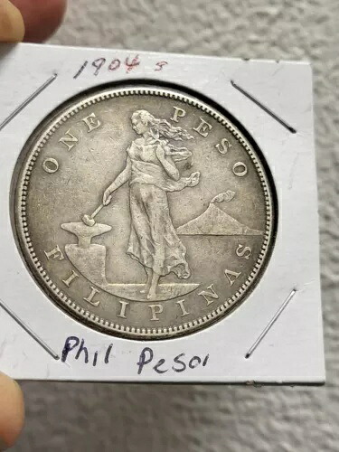 楽天市場】フィリピン銀貨 1ペソ 1909年 AU アンティークコイン