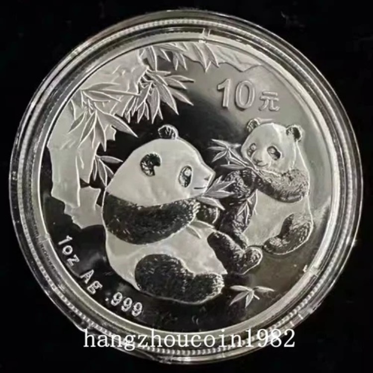 楽天市場】中華人民共和国 10元 パンダ銀貨（2003年）1OZ ケース入り