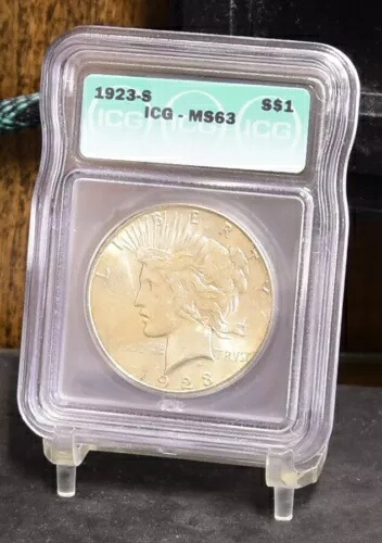 1923-S 平和ドル - ICG MS63 (#54265-L)
